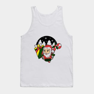 Santa Clause Christmas Tree Tank Top